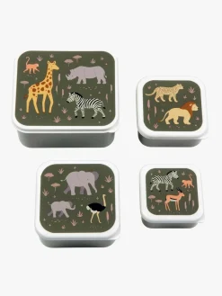 A Little Lovely Company Madkasse & Flaske, Savanna