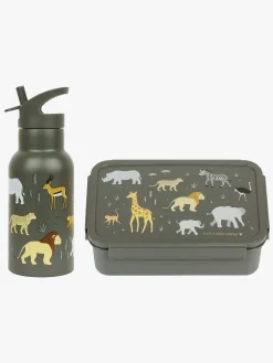 A Little Lovely Company Madkasse & Flaske, Savanna