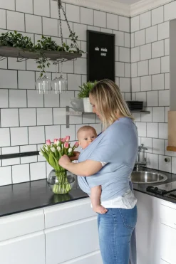 Aldoria Bambus Soft Strækvikle, Dust Blue