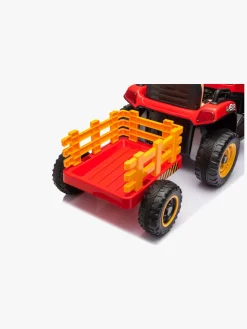 Alex's Garage Eltraktor med Trailer, Rød