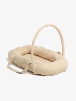 Alice & Fox ALBA Babynest med Håndtag, Beige Muslin