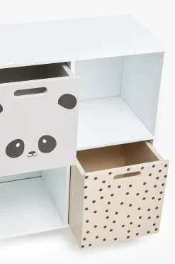 Alice & Fox DELTA Bogreol med Opbevaringskasse, Hvid