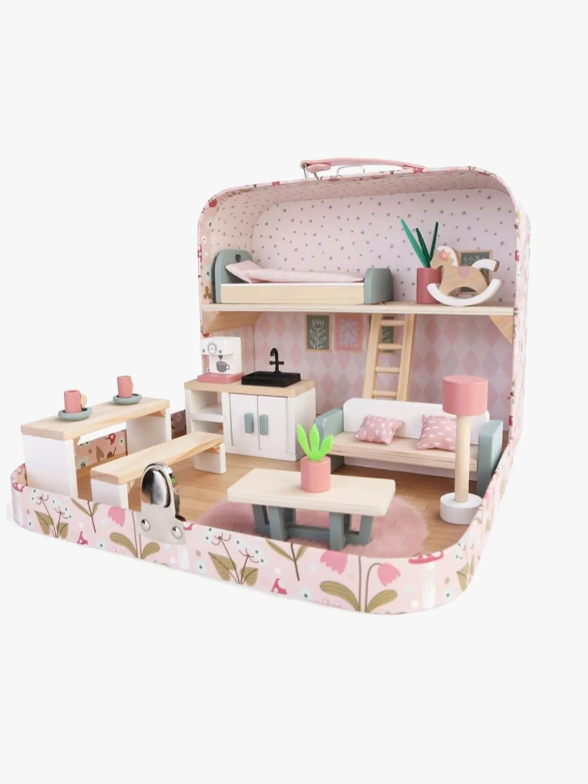 Alice & Fox Kuffert Dukkehus, Pink