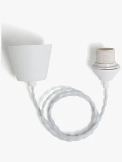 Alice & Fox Swirl Lampeledning, Hvid