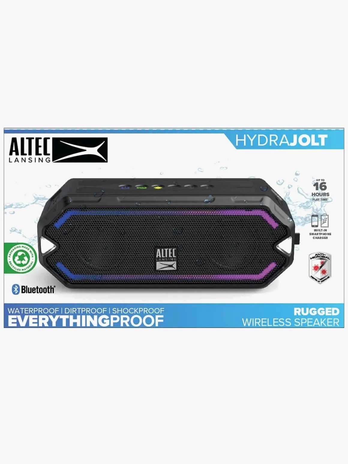 Altec Lansing Højttaler IMW1200 HydraJolt RGB Vandtæt