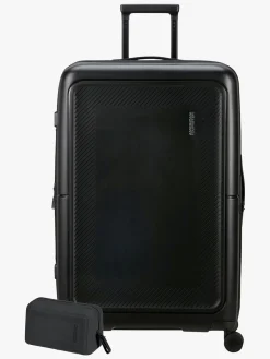 American Tourister Dashpop Kuffert 104-121L & Toilettaske POP, True Black