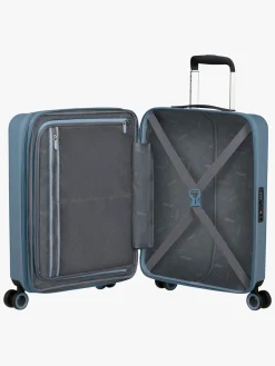 American Tourister Dynabelt Spinner Kuffert 36L, Rainstorm Blue