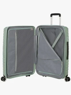 American Tourister Flytwist Kuffert 63-73L, Botanic Green