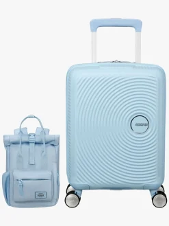 American Tourister Soundbox Kuffert 22L & Urban Groove City 7L Mini Sæt, Pastel Blue