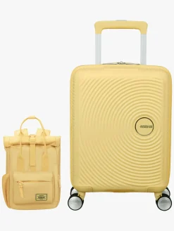 American Tourister Soundbox Kuffert 22L & Urban Groove City 7L Mini Sæt, Pastel Yellow