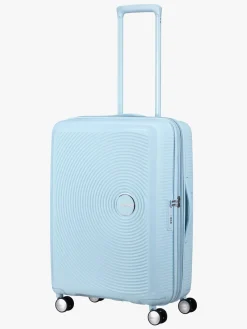American Tourister Soundbox Spinner Kuffert 71,5L, Pastel Blue
