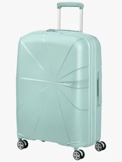 American Tourister StarVibe Spinner Kuffert 70-77L, Metallic Surf Blue
