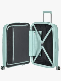 American Tourister StarVibe Spinner Kuffert 70-77L, Metallic Surf Blue