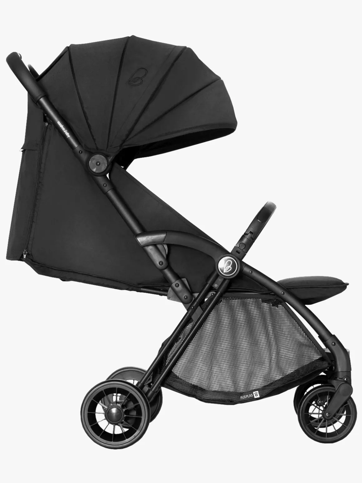 Asalvo Plis Plas Klapvogn, Black