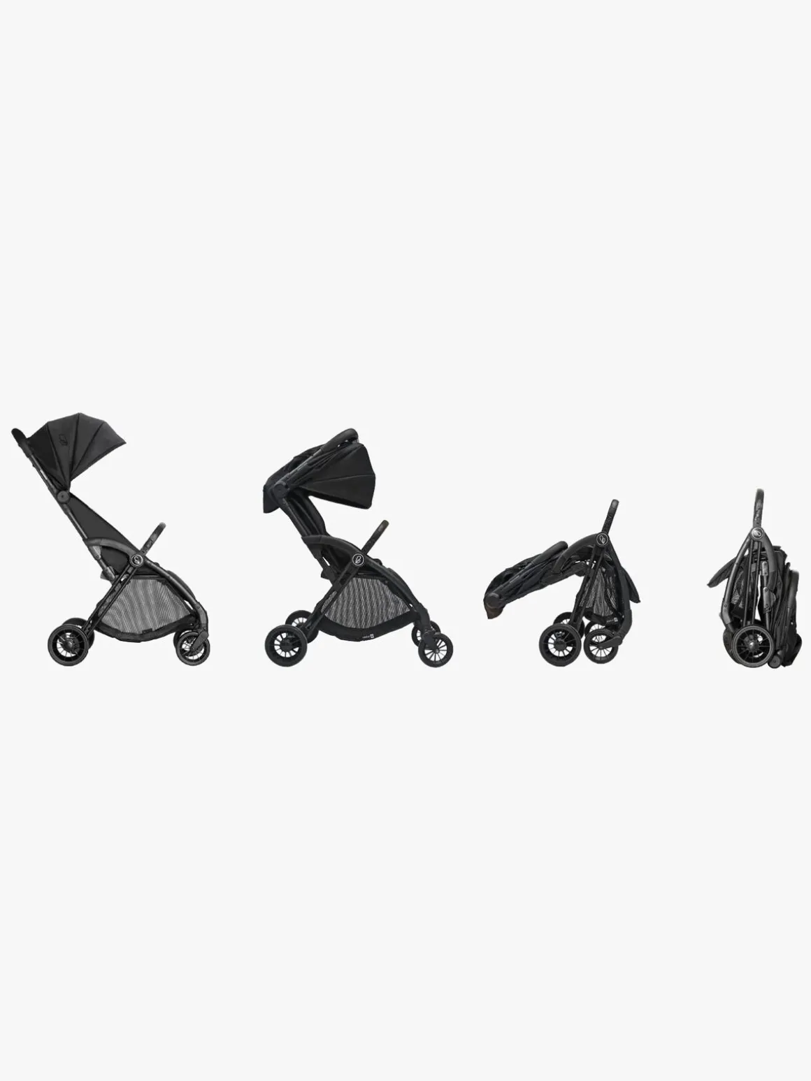 Asalvo Plis Plas Klapvogn, Black