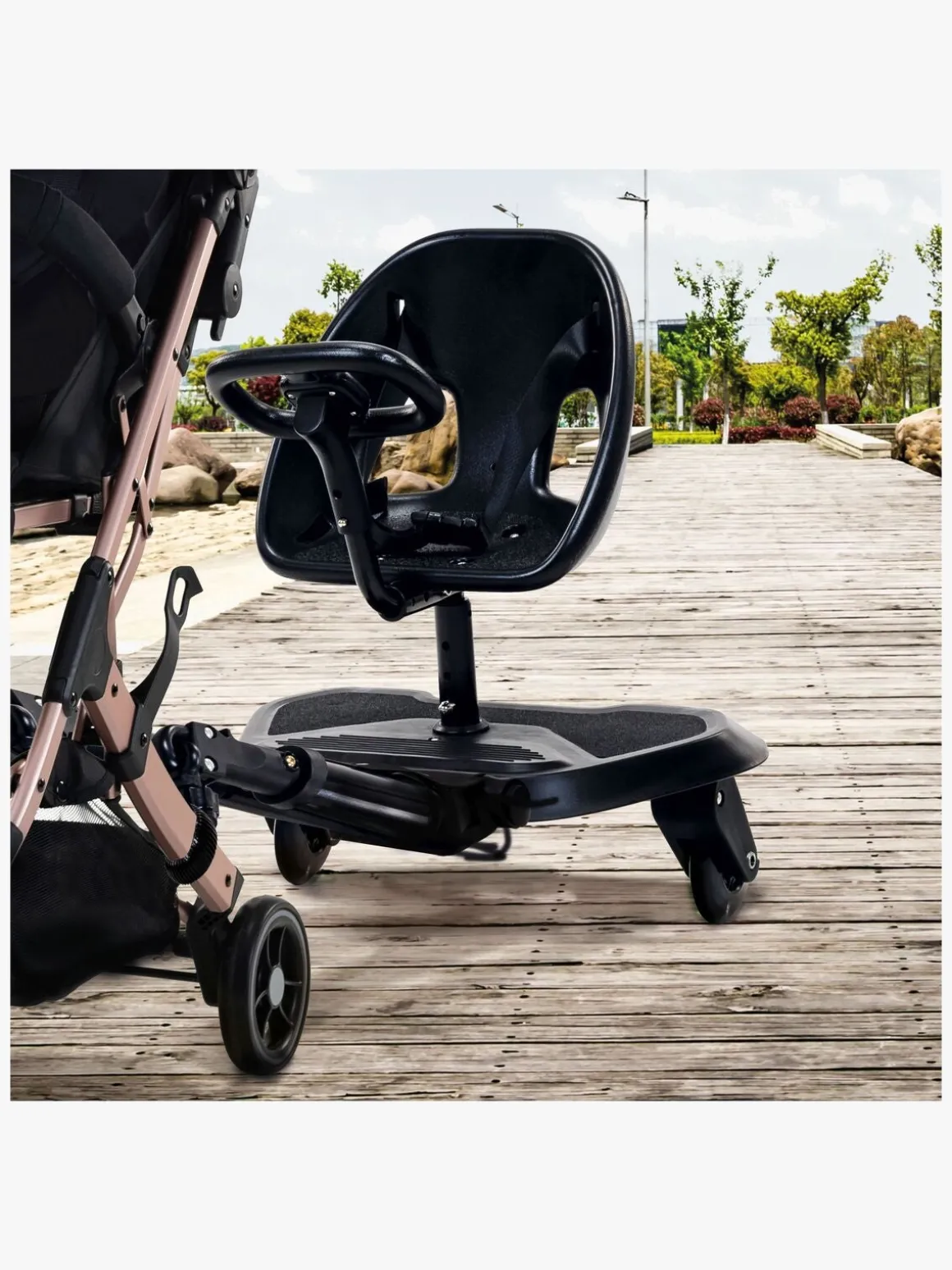 Asalvo Ståbræt med Sæde 2-i-1