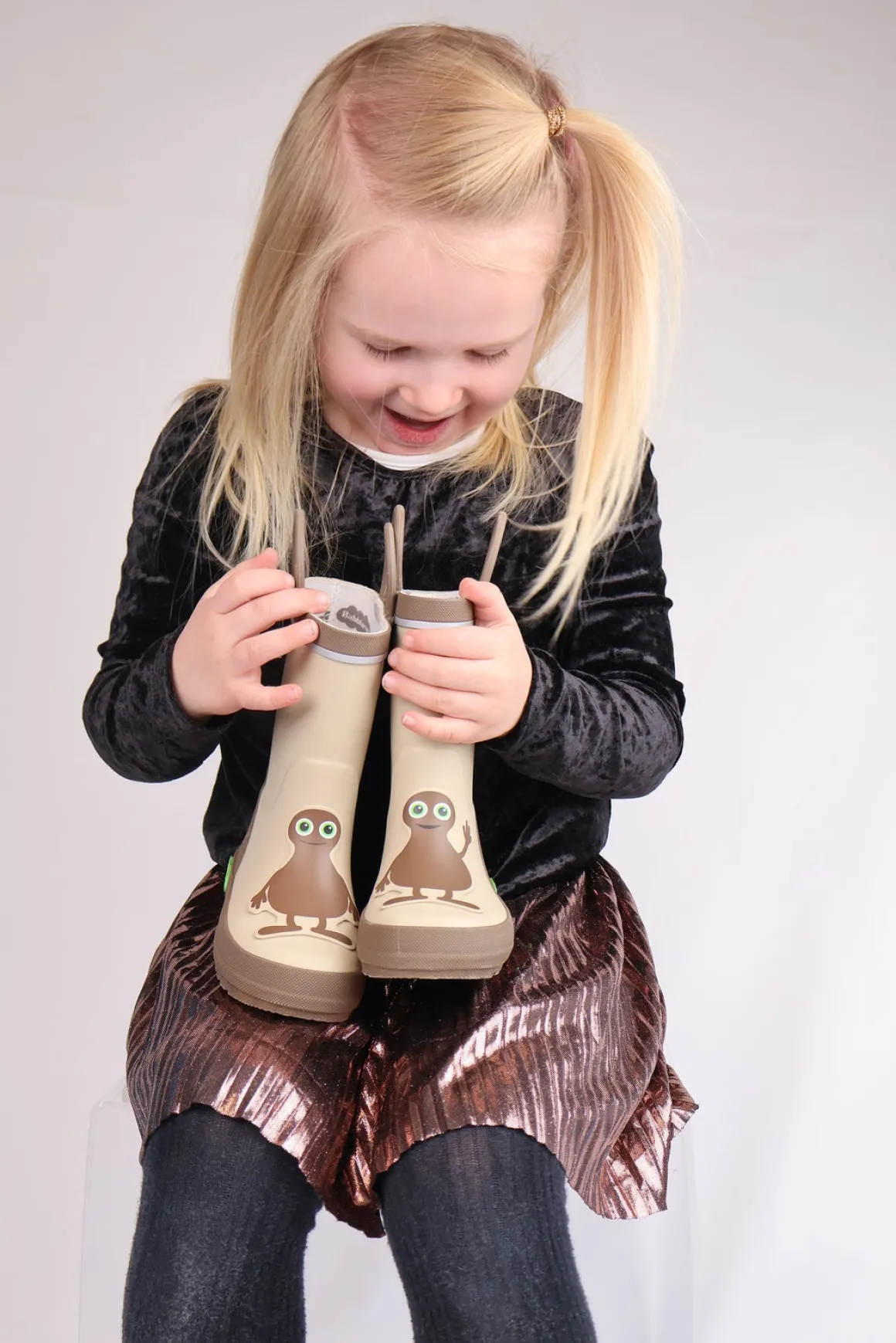 Babblarna Babba Gummistøvler, Brun