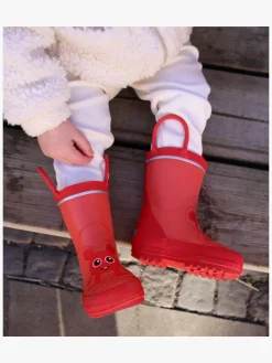 Babblarna Bobbo Gummistøvler, Rød