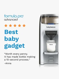 Baby Brezza Formula Pro Advanced Modermælkserstatnings- og Vællingemaskine, White