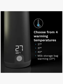 Baby Brezza Superfast Portable Flaskevarmer, Black
