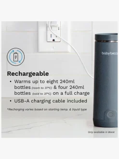 Baby Brezza Superfast Portable Flaskevarmer, Black