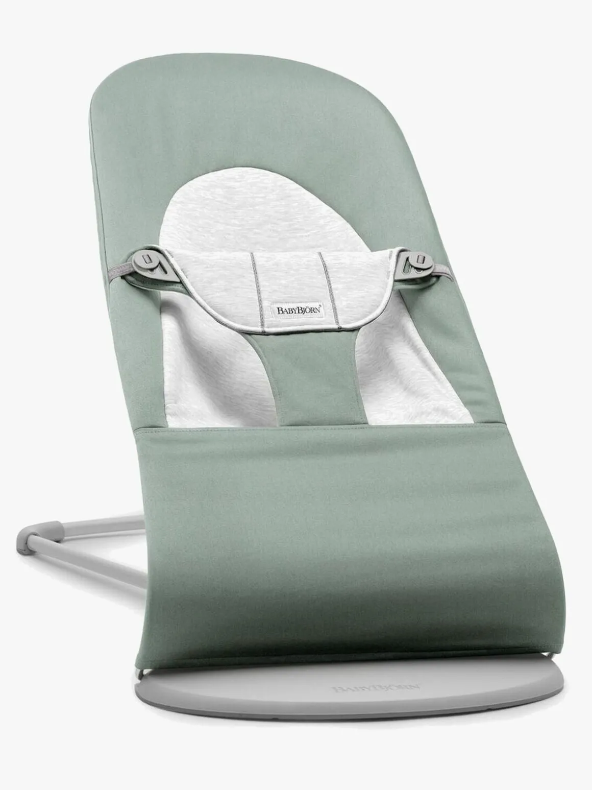 BabyBjörn Balance Soft Skråstol Woven Jersey, Grøn/Grå