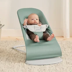 BabyBjörn Balance Soft Skråstol Woven Jersey, Grøn/Grå