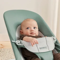 BabyBjörn Balance Soft Skråstol Woven Jersey, Grøn/Grå