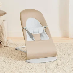 BabyBjörn Balance Soft Skråstol Woven Jersey, Beige/Grå