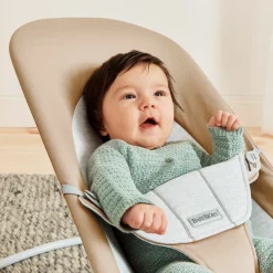 BabyBjörn Balance Soft Skråstol Woven Jersey, Beige/Grå