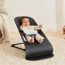 BabyBjörn Balance Soft Skråstol Woven Jersey, Mørkegrå/Grå