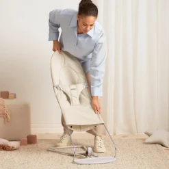 BabyBjörn Balance Soft Skråstol Woven/Jersey, Lys beige