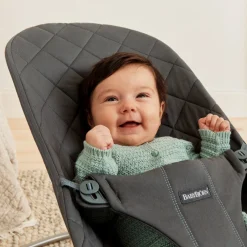 BabyBjörn Bliss Skråstol Woven Classic Quilt, Antracitgrå