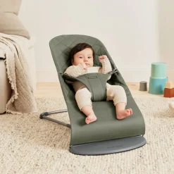 BabyBjörn Bliss Skråstol Woven Classic Quilt, Mørkegrøn