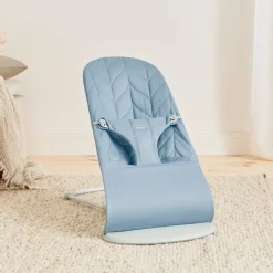 BabyBjörn Bliss Skråstol Woven Bladmønstret Quilt, Blå