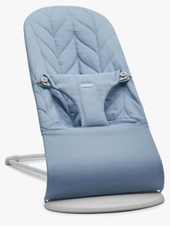 BabyBjörn Bliss Skråstol Woven Bladmønstret Quilt, Blå