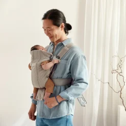 BabyBjörn Bæresele Mini 3D Mesh, Grey Beige
