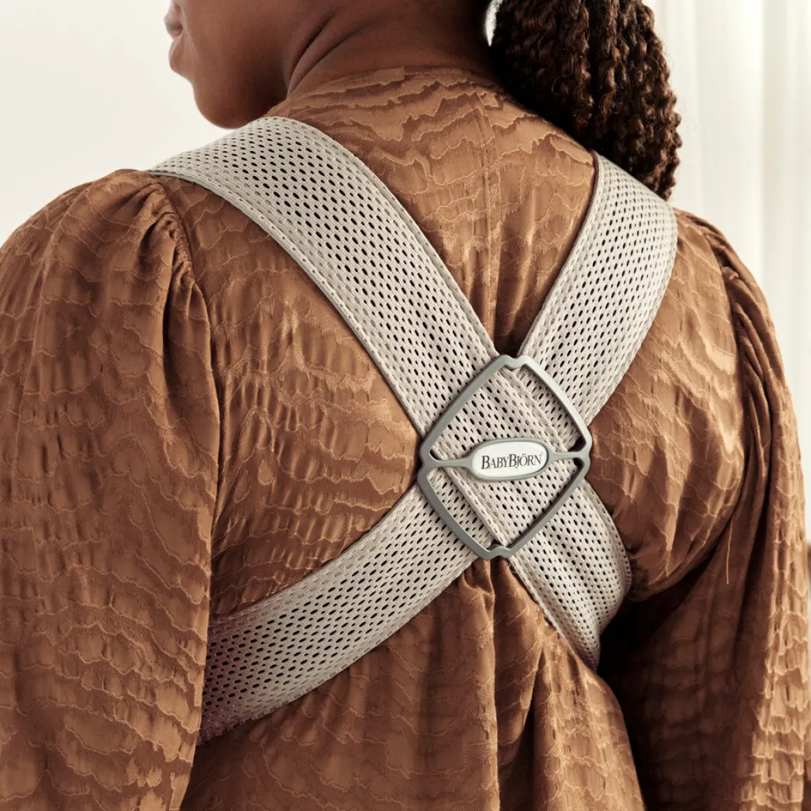 BabyBjörn Bæresele Mini 3D Mesh, Grey Beige