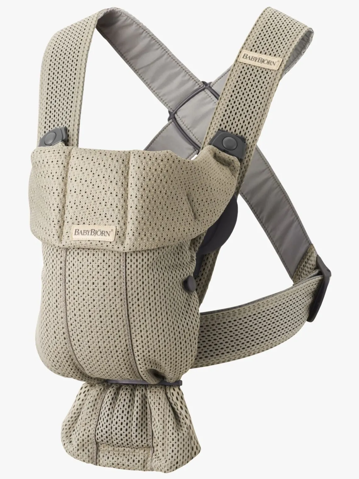 BabyBjörn Bæresele Mini 3D Mesh, Grey Beige