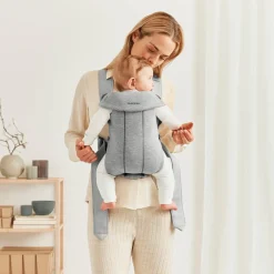 BabyBjörn Mini Bæresele 3D Jersey, Light grey