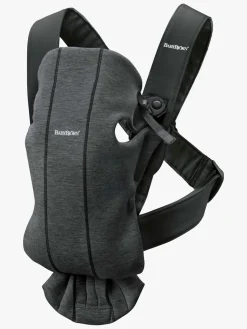BabyBjörn Mini Bæresele 3D Jersey, Sort/grå