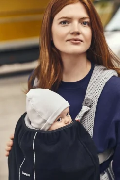 Babybjörn Mini Bæresele Woven inkl. Betræk, Sort