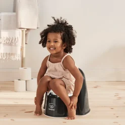 BabyBjörn Pottestol, Sort/Hvid