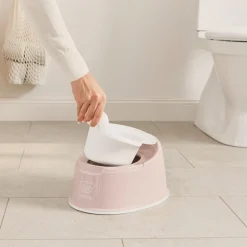 BabyBjörn Smart Potte, Powder Pink/White