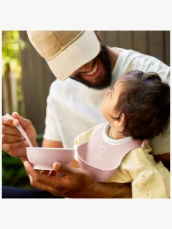 BabyBjörn Spisesæt 3 Dele, Lys Rosa