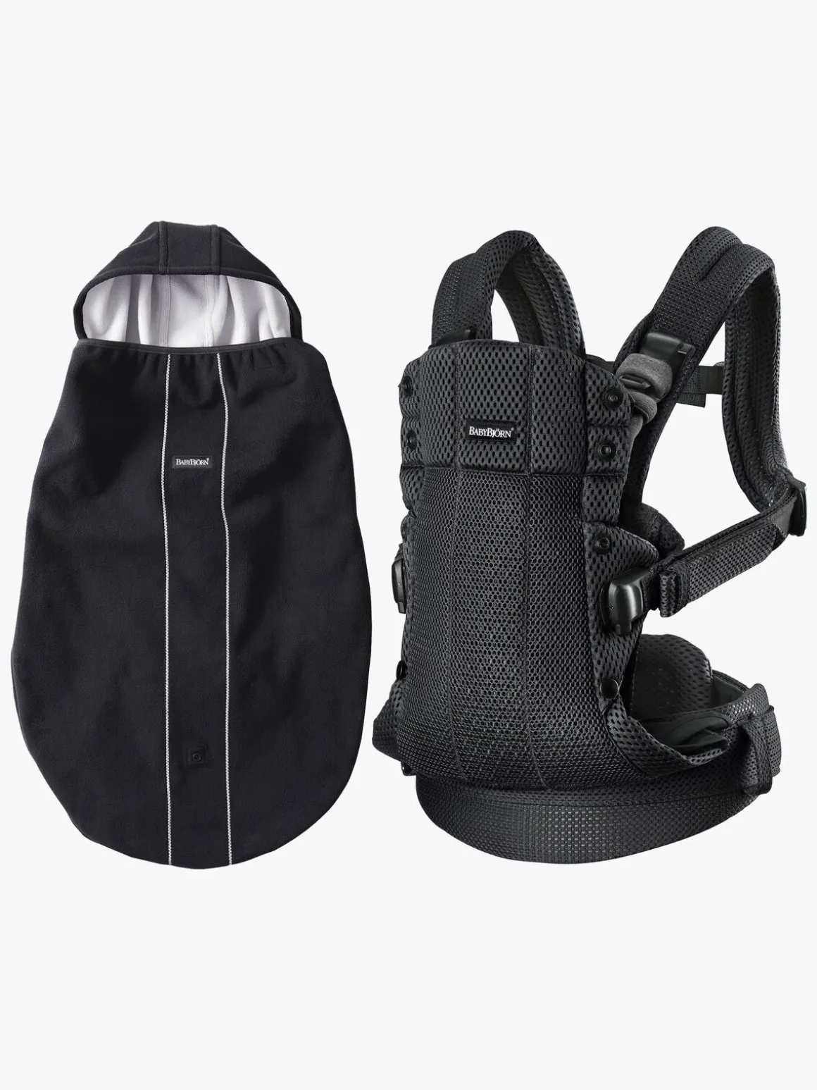 BabyBjörn Bæresele Harmony 3D Mesh inkl. Betræk, Sort