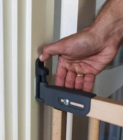 BabyDan Flexi Fit Skruegitter, Wood Deluxe