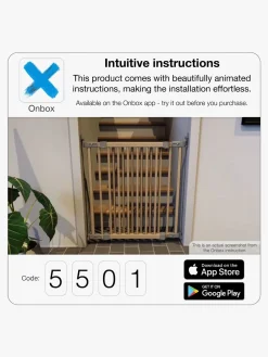 BabyDan Flexi Fit Skruegitter, Træ/Hvid