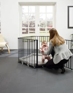 BabyDan Kravlegård Flex inkl. Legetæppe Hvid