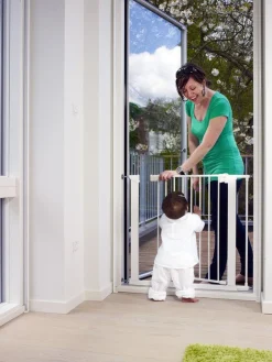 BabyDan Sikkerhedsgitter Premier m. 2 Forlængere, Hvid